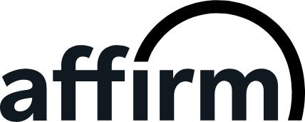 Black and white Affirm logo