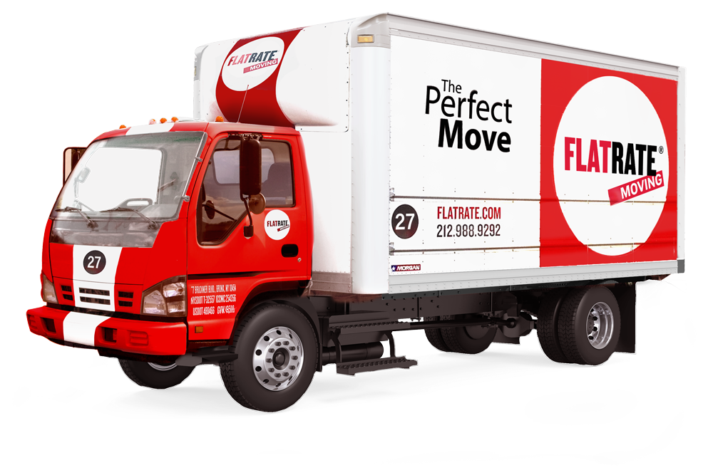 A FlatRate moving truck