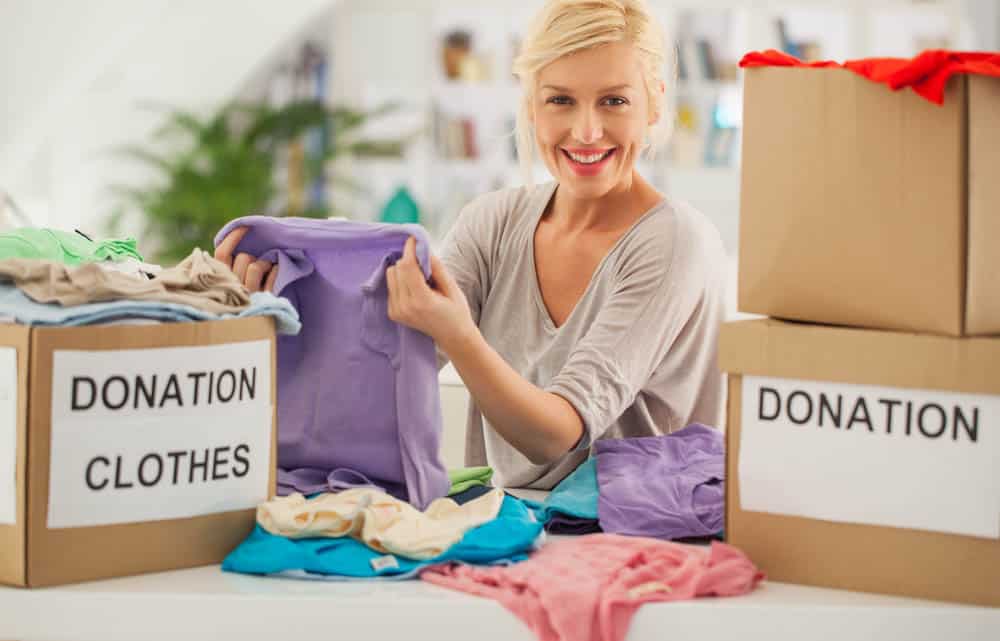 Donate items when moving
