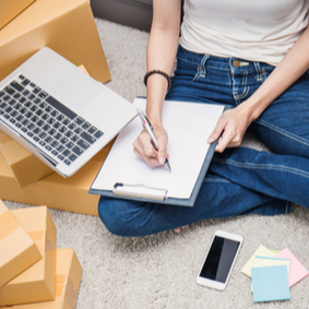 A customer creates a move plan