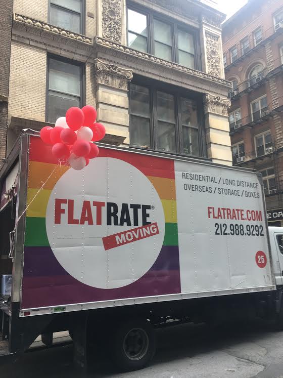 The FlatRate Moving Pride Truck