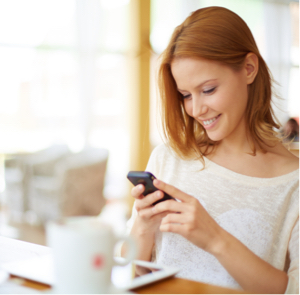 A customer checks their referral status