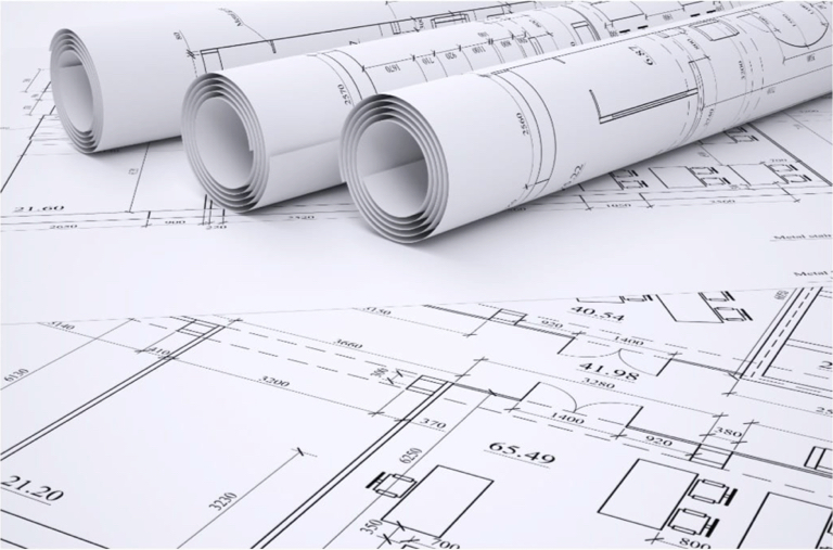 A stack of floor plans