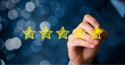 A person draws stars