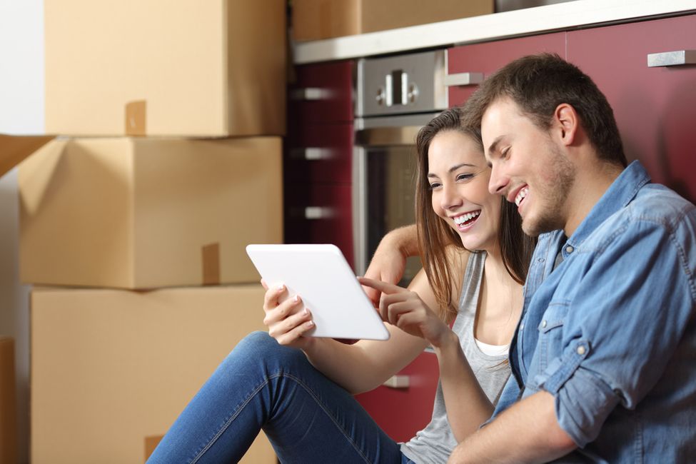 couple in an apartment