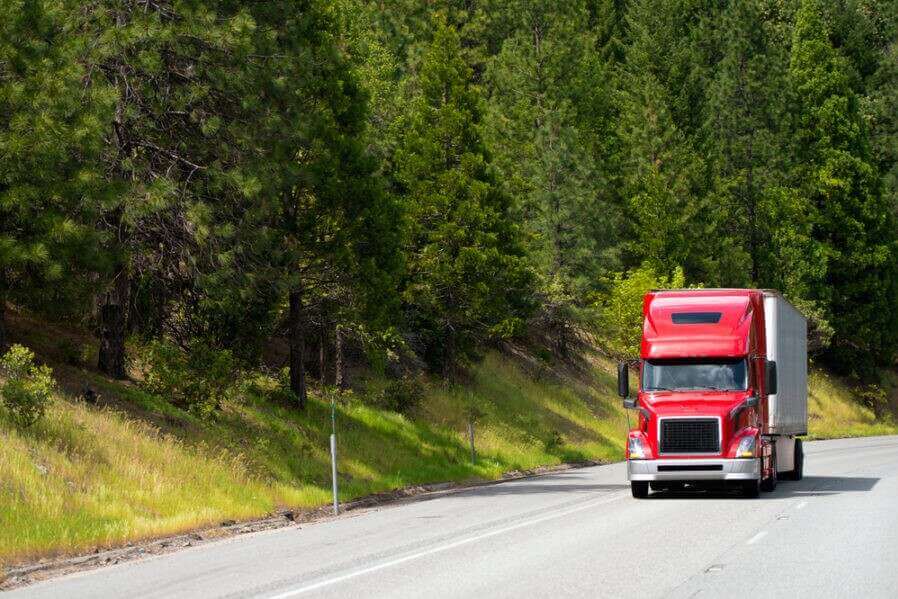 Flatrate truck on the road