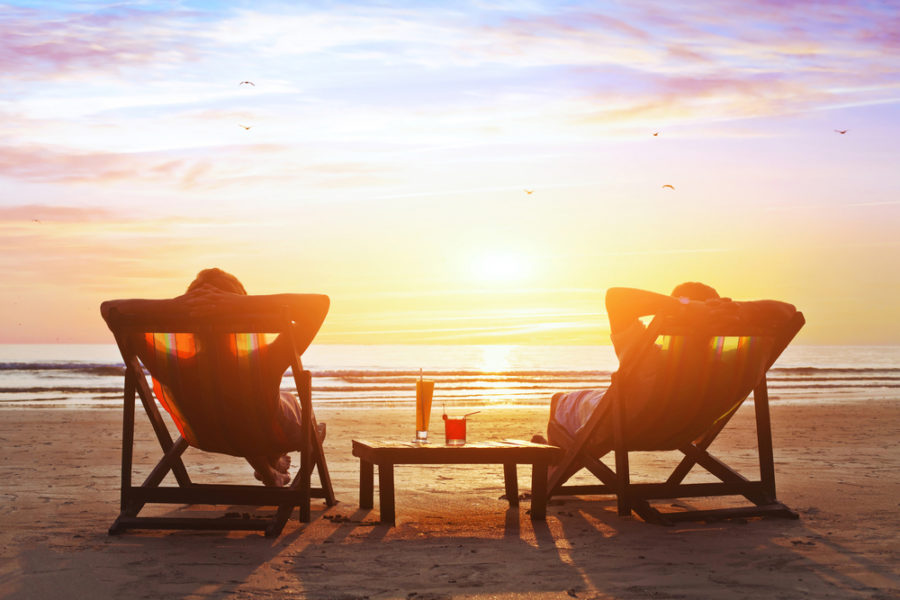 beach lounging summer