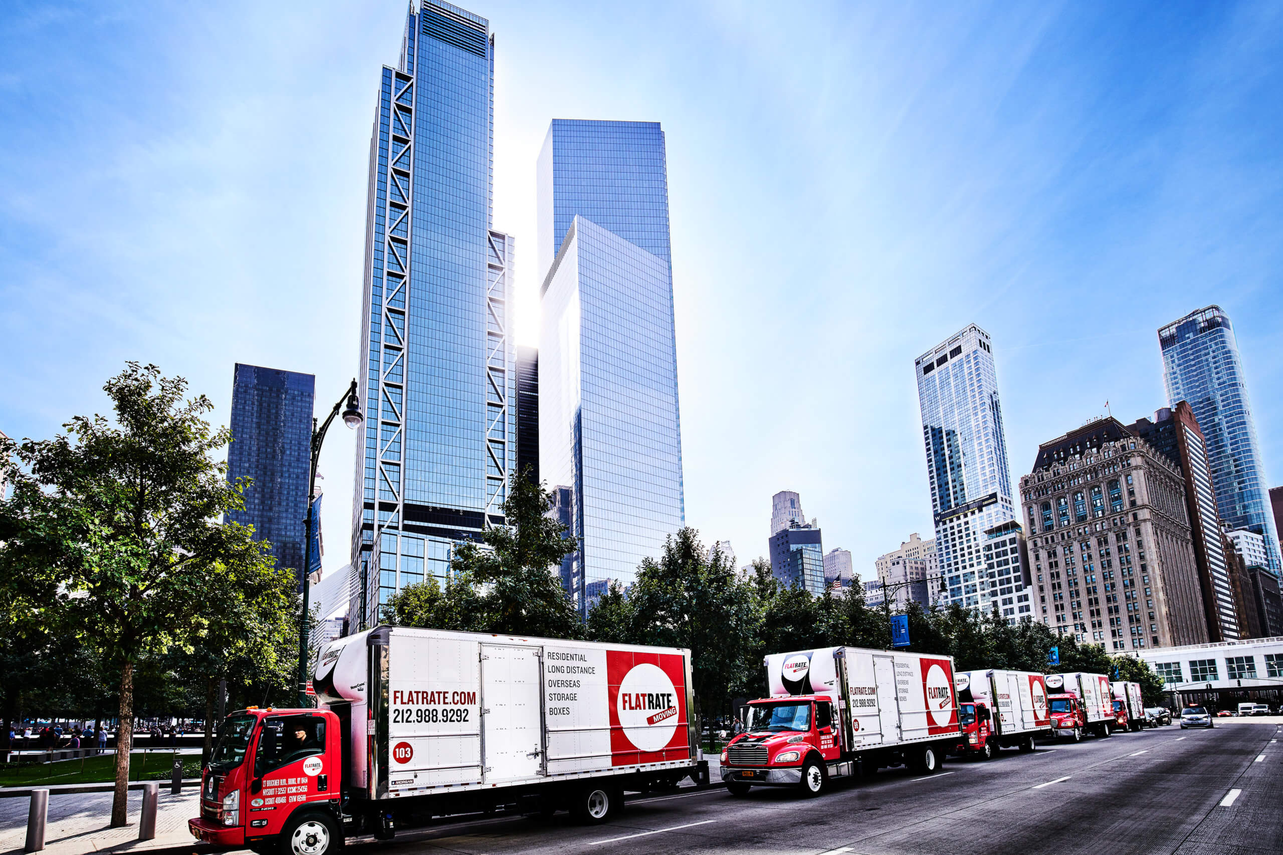 Flatrate's trucks caravan