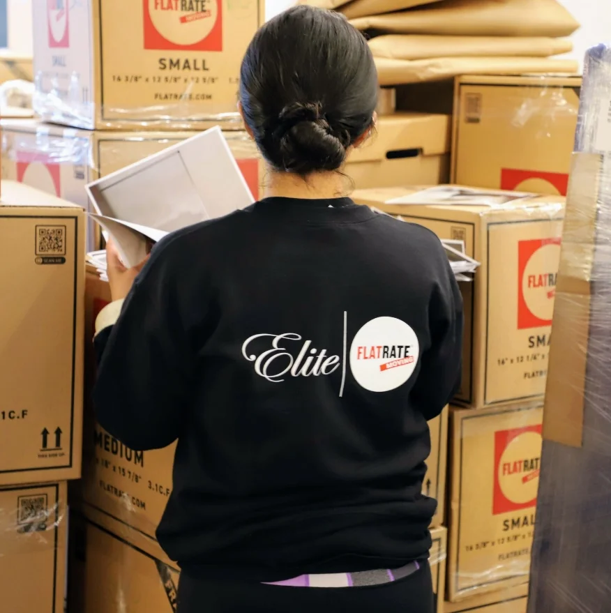 Lady doing a post moving checkilist