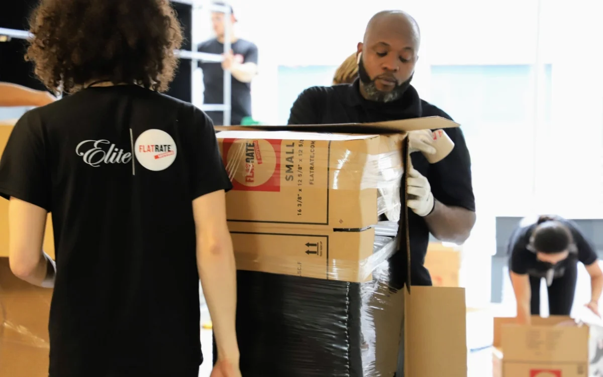 Man planning and coordinating the move