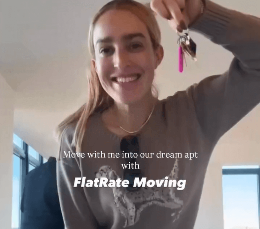 Young Lady showing her new home keys